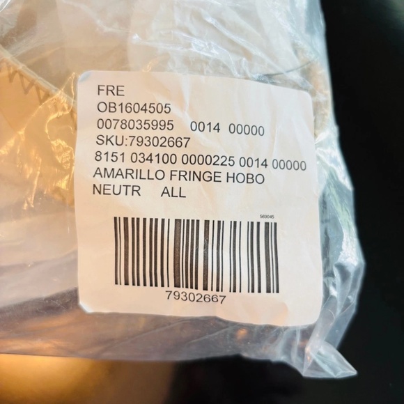 Free People Amarillo Tote Bag in Neutral NWT - Picture 7 of 10